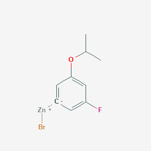 molecular formula C9H10BrFOZn B14872151 (3-Fluoro-5-i-propyloxyphenyl)Zinc bromide 