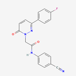 N-(4-cyanophenyl)-2-(3-(4-fluorophenyl)-6-oxopyridazin-1(6H)-yl)acetamide