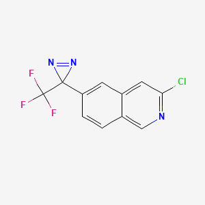 B1487218 3-Chloro-6-(3-(trifluoromethyl)-3H-diazirin-3-yl)isoquinoline CAS No. 2231675-97-9