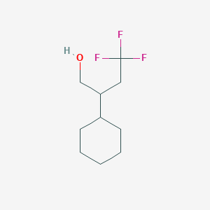 2-Cyclohexyl-4,4,4-trifluorobutan-1-ol