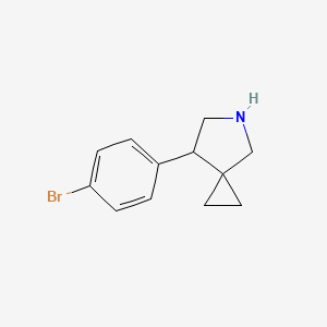 molecular formula C12H14BrN B14872230 7-(4-Bromophenyl)-5-azaspiro[2.4]heptane 