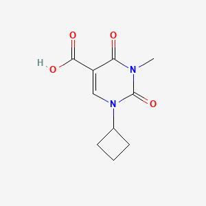 1-Cyclobutyl-3-methyl-2,4-dioxo-1,2,3,4-tetrahydropyrimidine-5-carboxylic acid