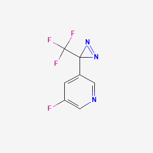 B1487224 3-Fluoro-5-(3-(trifluoromethyl)-3H-diazirin-3-yl)pyridine CAS No. 2231675-72-0