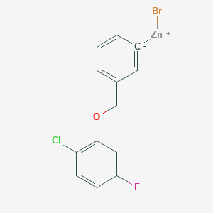 3-[(2'-Chloro-5'-fluorophenoxy)methyl]phenylZinc bromide