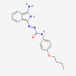 (Z)-2-(3-amino-1H-isoindol-1-ylidene)-N-(4-butoxyphenyl)hydrazinecarboxamide