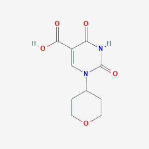 2,4-dioxo-1-(tetrahydro-2H-pyran-4-yl)-1,2,3,4-tetrahydropyrimidine-5-carboxylic acid