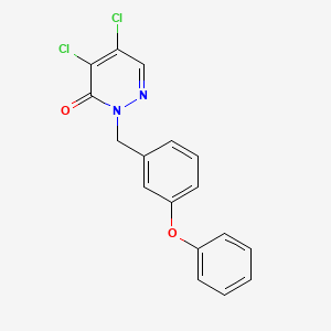 molecular formula C17H12Cl2N2O2 B14872312 4,5-dichloro-2-(3-phenoxybenzyl)pyridazin-3(2H)-one 