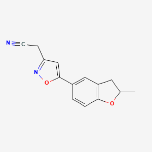 2-(5-(2-Methyl-2,3-dihydrobenzofuran-5-yl)isoxazol-3-yl)acetonitrile