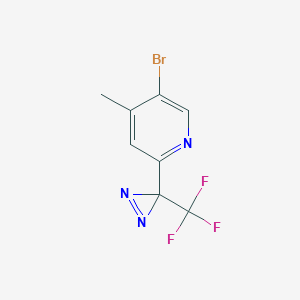 molecular formula C8H5BrF3N3 B1487239 5-Bromo-2-(3-(trifluoromethyl)-3H-diazirin-3-yl)-4-methylpyridine CAS No. 2231676-49-4
