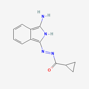 (Z)-N'-(3-amino-1H-isoindol-1-ylidene)cyclopropanecarbohydrazide