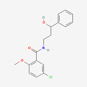 5-chloro-N-(3-hydroxy-3-phenylpropyl)-2-methoxybenzamide