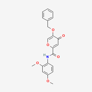 5-(benzyloxy)-N-(2,4-dimethoxyphenyl)-4-oxo-4H-pyran-2-carboxamide