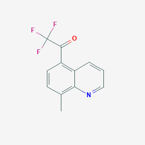 molecular formula C12H8F3NO B1487247 2,2,2-Trifluoro-1-(8-methylquinolin-5-yl)ethan-1-one CAS No. 2231676-39-2