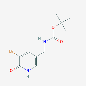 molecular formula C11H15BrN2O3 B1487248 Tert-butyl ((5-bromo-6-hydroxypyridin-3-yl)methyl)carbamate CAS No. 2231674-16-9