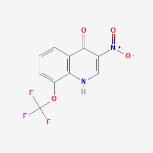 molecular formula C10H5F3N2O4 B1487250 3-Nitro-8-(trifluoromethoxy)quinolin-4-ol CAS No. 2193061-75-3