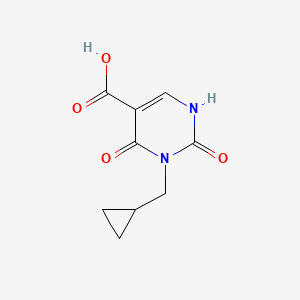 3-(Cyclopropylmethyl)-2,4-dioxo-1,2,3,4-tetrahydropyrimidine-5-carboxylic acid