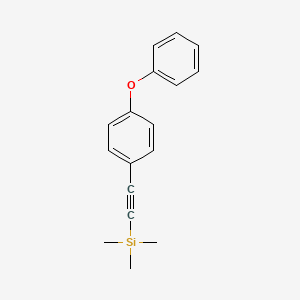 molecular formula C17H18OSi B14872524 Trimethyl-(4-phenoxy-phenylethynyl)-silane 