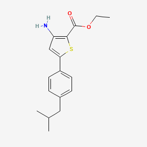 Ethyl 3-amino-5-(4-isobutylphenyl)thiophene-2-carboxylate