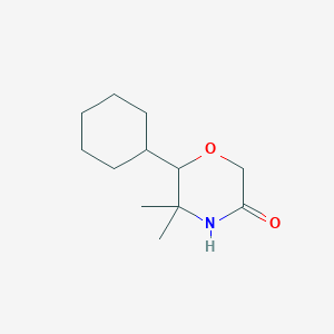 6-Cyclohexyl-5,5-dimethylmorpholin-3-one