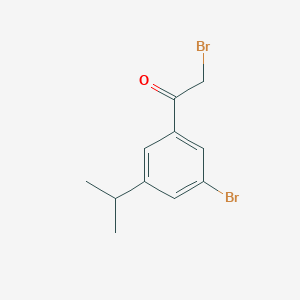 molecular formula C11H12Br2O B1487259 2-Bromo-1-(3-bromo-5-isopropylphenyl)ethanone CAS No. 2231673-78-0