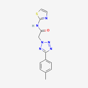 N-(thiazol-2-yl)-2-(5-(p-tolyl)-2H-tetrazol-2-yl)acetamide