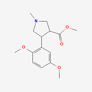 Methyl 4-(2,5-dimethoxyphenyl)-1-methylpyrrolidine-3-carboxylate