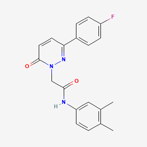 N-(3,4-dimethylphenyl)-2-(3-(4-fluorophenyl)-6-oxopyridazin-1(6H)-yl)acetamide