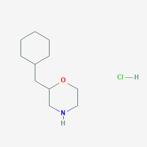 molecular formula C11H22ClNO B1487265 2-(Cyclohexylmethyl)morpholine hydrochloride CAS No. 2203842-18-4