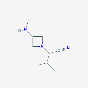 3-Methyl-2-(3-(methylamino)azetidin-1-yl)butanenitrile