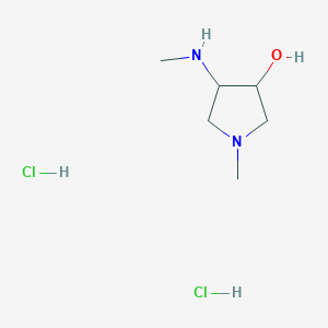 molecular formula C6H16Cl2N2O B1487271 1-Methyl-4-(methylamino)-3-pyrrolidinol dihydrochloride CAS No. 2204054-55-5
