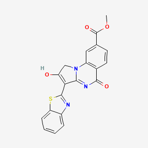 Methyl 3-(benzo[d]thiazol-2-yl)-2,5-dioxo-1,2,4,5-tetrahydropyrrolo[1,2-a]quinazoline-8-carboxylate