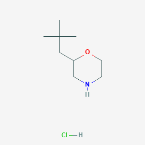molecular formula C9H20ClNO B1487274 2-Neopentylmorpholine hydrochloride CAS No. 2208785-33-3