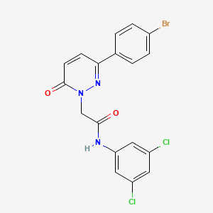 2-(3-(4-bromophenyl)-6-oxopyridazin-1(6H)-yl)-N-(3,5-dichlorophenyl)acetamide