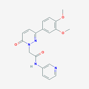 molecular formula C19H18N4O4 B14872764 2-(3-(3,4-dimethoxyphenyl)-6-oxopyridazin-1(6H)-yl)-N-(pyridin-3-yl)acetamide 