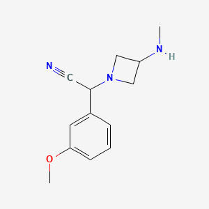 2-(3-Methoxyphenyl)-2-(3-(methylamino)azetidin-1-yl)acetonitrile