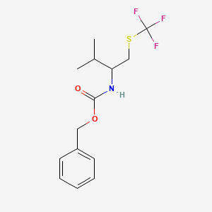 (2-Methyl-1-trifluoromethylsulfanyl methyl-propyl)-carbamic acid benzyl ester