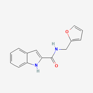 N-(furan-2-ylmethyl)-1H-indole-2-carboxamide