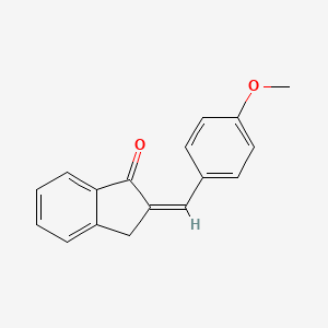 molecular formula C17H14O2 B14872814 2-((4-Methoxyphenyl)methylene)indan-1-one 