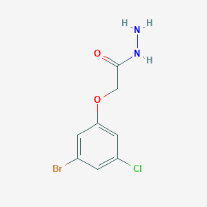 molecular formula C8H8BrClN2O2 B1487282 2-(3-Bromo-5-chlorophenoxy)acetohydrazide CAS No. 2013383-86-1