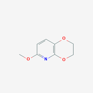 molecular formula C8H9NO3 B1487285 6-Methoxy-2,3-dihydro-[1,4]dioxino[2,3-b]pyridine CAS No. 2231673-12-2