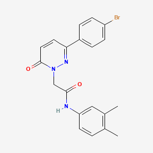 2-(3-(4-bromophenyl)-6-oxopyridazin-1(6H)-yl)-N-(3,4-dimethylphenyl)acetamide