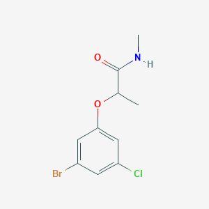 molecular formula C10H11BrClNO2 B1487287 2-(3-Bromo-5-chlorophenoxy)-N-methylpropanamide CAS No. 2010443-16-8