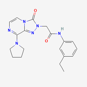 N-(3-ethylphenyl)-2-(3-oxo-8-pyrrolidin-1-yl[1,2,4]triazolo[4,3-a]pyrazin-2(3H)-yl)acetamide