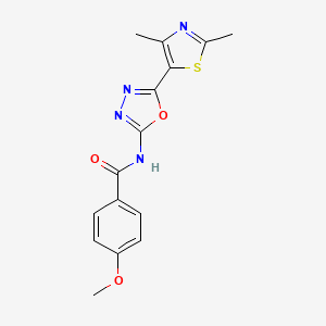 N-(5-(2,4-dimethylthiazol-5-yl)-1,3,4-oxadiazol-2-yl)-4-methoxybenzamide