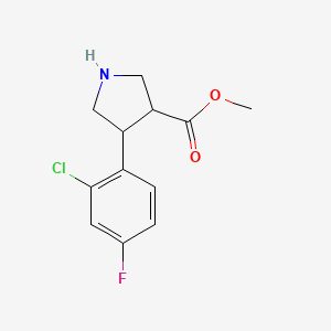 Methyl 4-(2-chloro-4-fluorophenyl)pyrrolidine-3-carboxylate