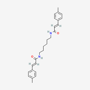 (2E,2'E)-N,N'-(hexane-1,6-diyl)bis(3-(p-tolyl)acrylamide)