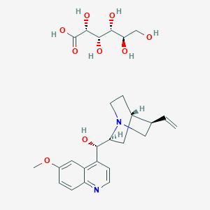 molecular formula C₂₆H₃₆N₂O₉ B148729 Quinidine gluconate CAS No. 7054-25-3