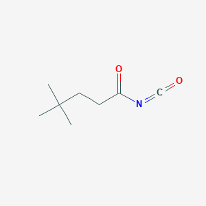 molecular formula C8H13NO2 B1487291 3,3-Dimethylbutanecarbonyl isocyanate CAS No. 1019114-43-2