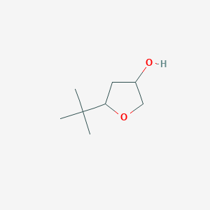 molecular formula C8H16O2 B14872914 5-(Tert-butyl)tetrahydrofuran-3-ol 