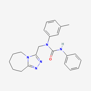 1-(3-methylphenyl)-3-phenyl-1-(6,7,8,9-tetrahydro-5H-[1,2,4]triazolo[4,3-a]azepin-3-ylmethyl)urea